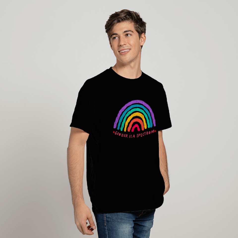 gender rainbow pride T Shirts