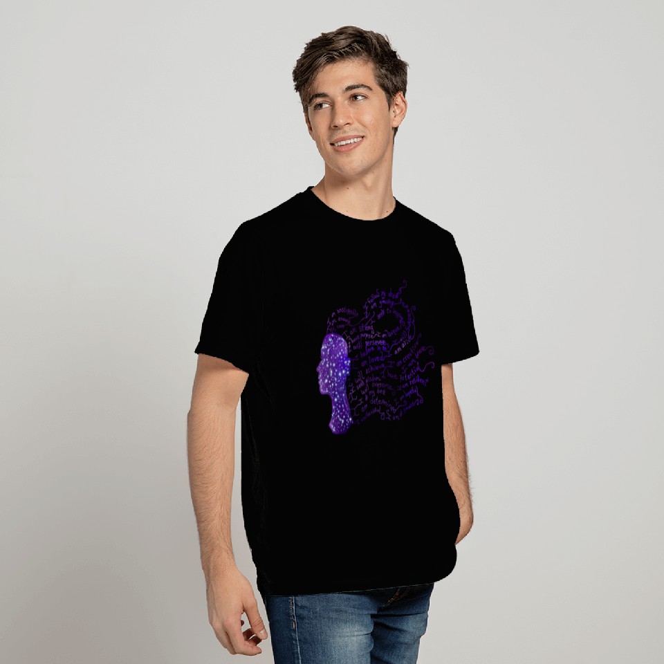 Star Night Skies Positive Affirmation Silhouette T Shirts
