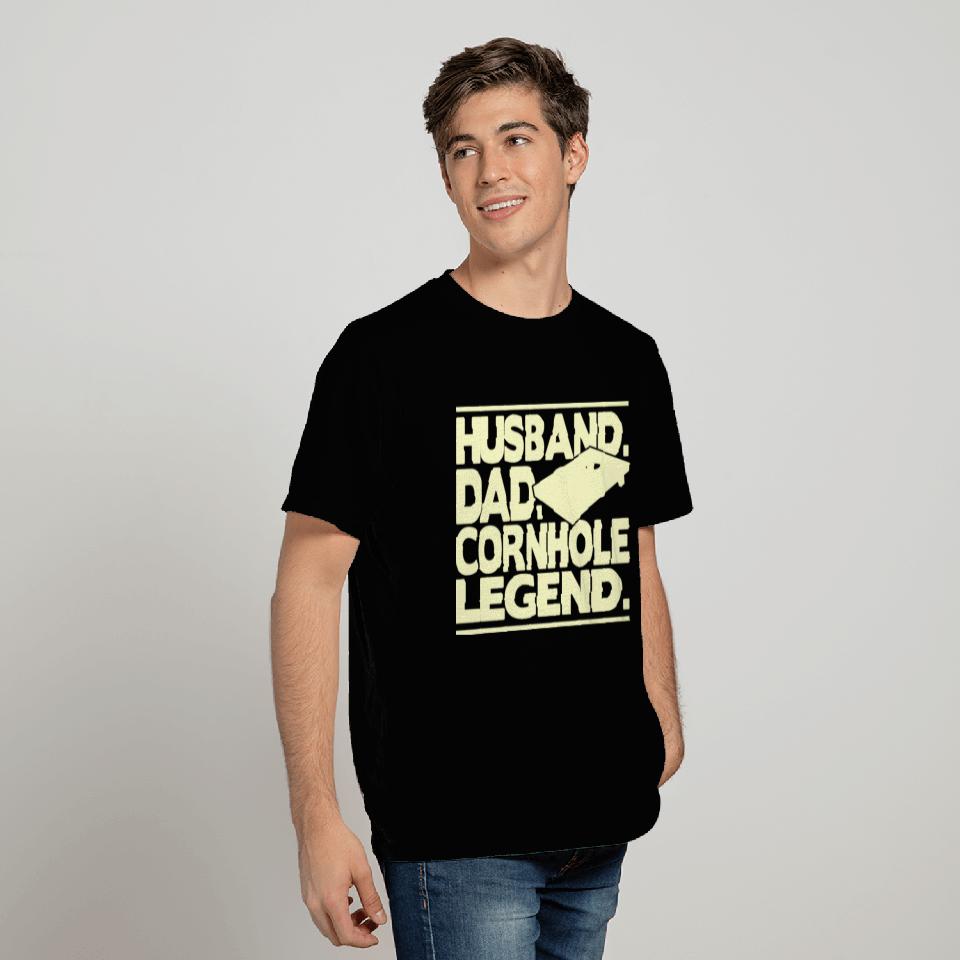 Husband Dad Cornhole Legend T Shirts