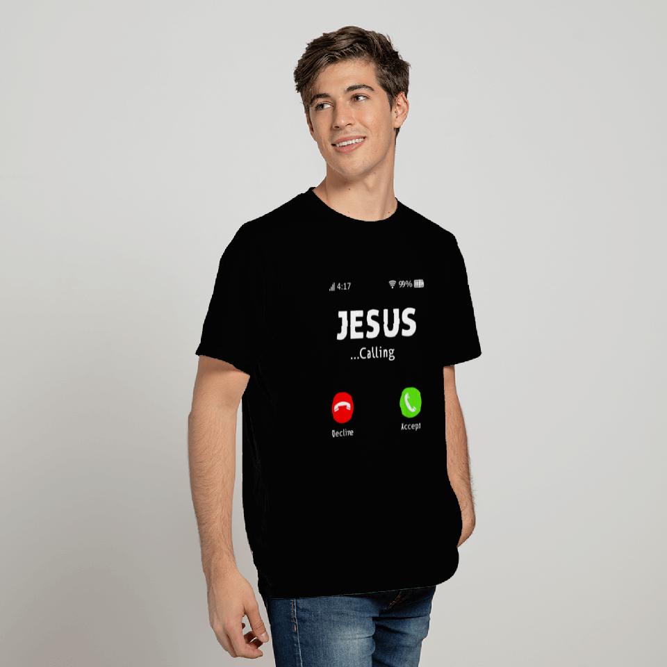 Jesus Is Calling Funny Christian Easter Day Men T Shirts