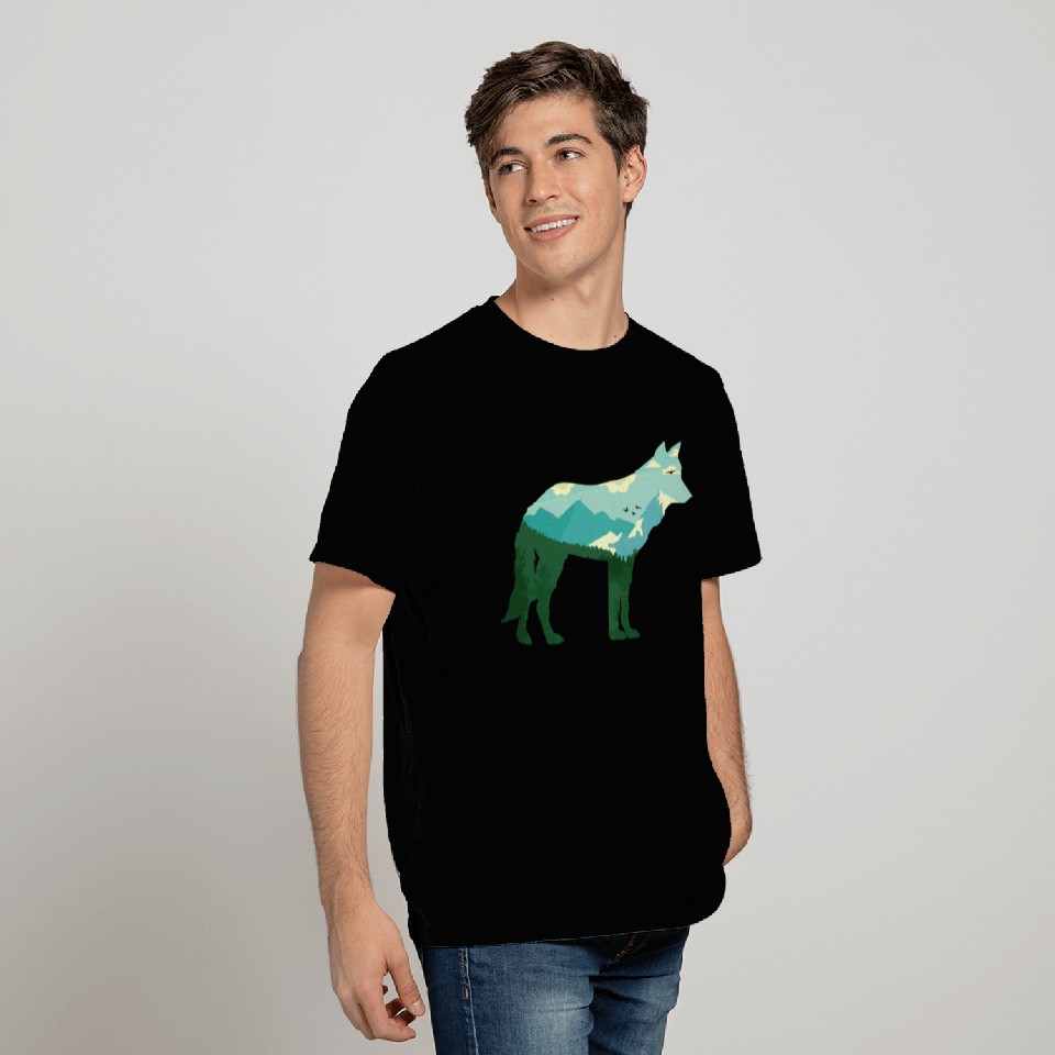 Mountain Wolf T Shirts