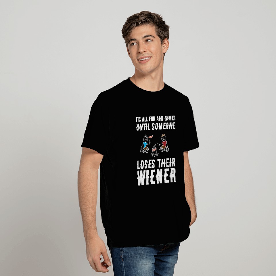 Camping Camp Wiener Outdoor Camp T Shirts