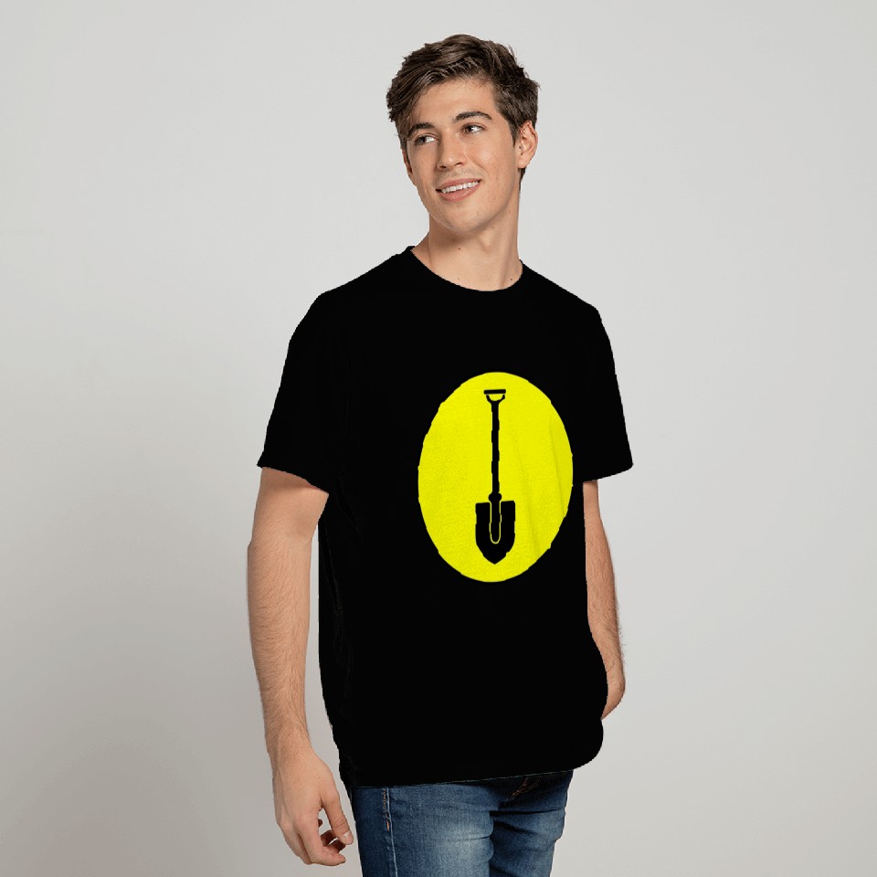 Shovel icon circle T Shirts