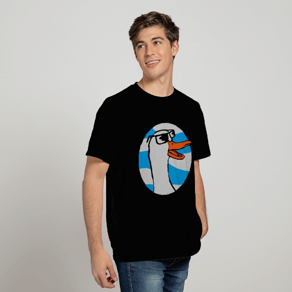Logo Circle Sunglasses Goose T Shirts