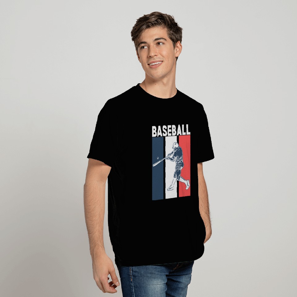 Retro Modern Bold Baseball T Shirts