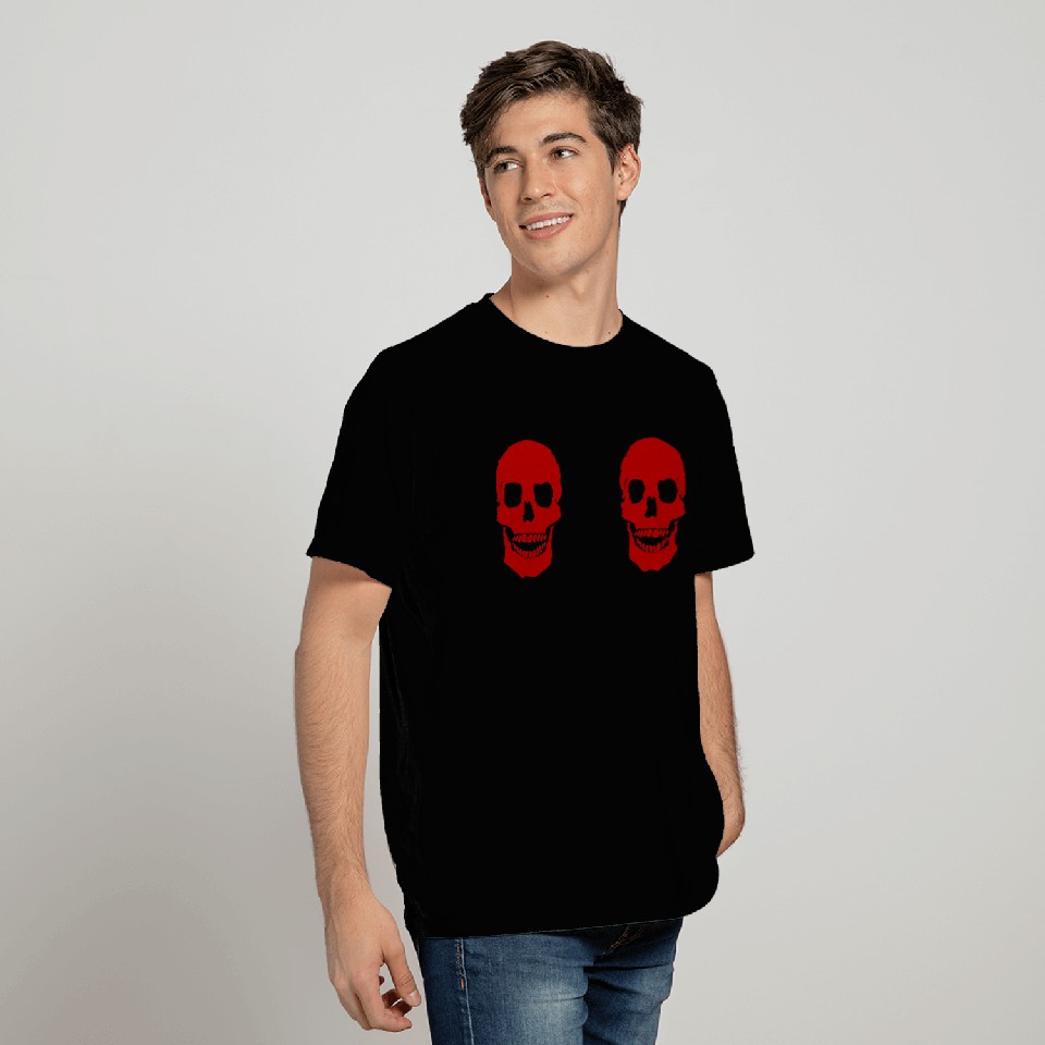 Awesome Red Skull Boob T Shirts