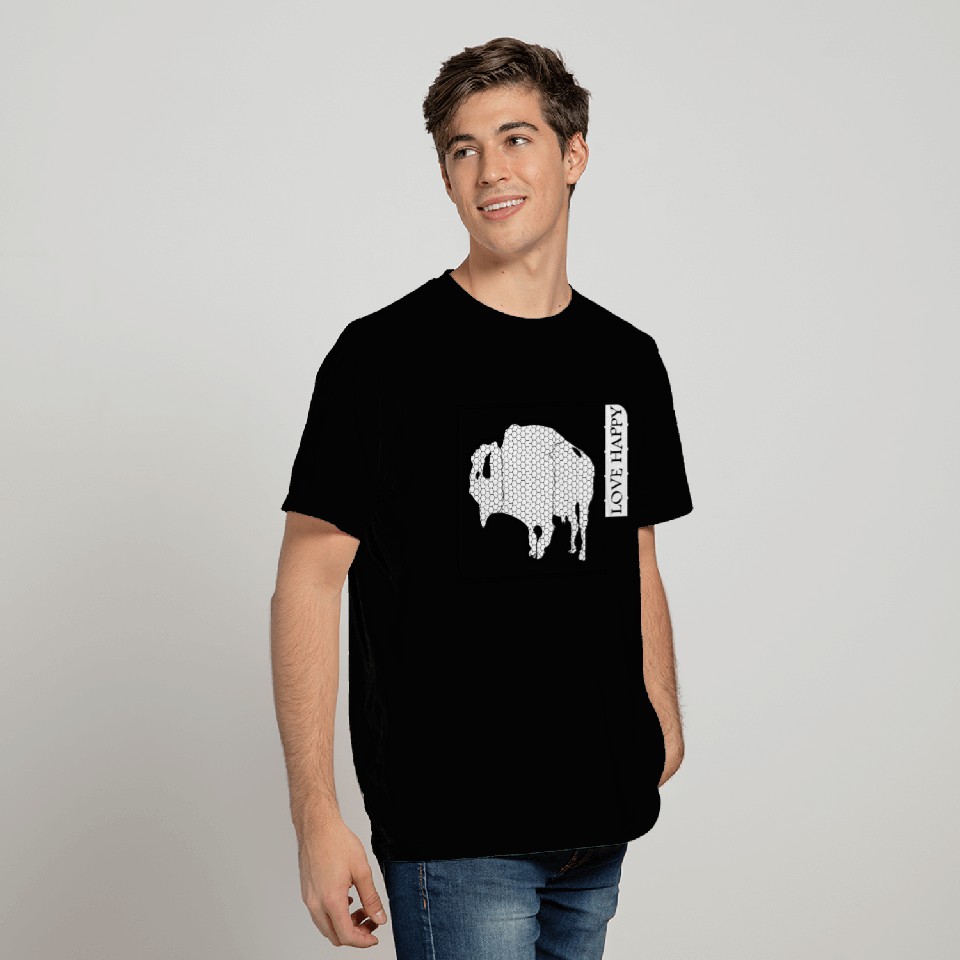 BUFFALO LOVE HAPPY T Shirts