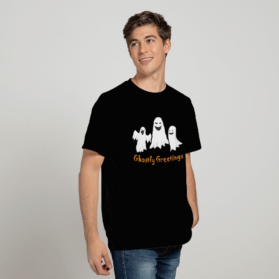 Ghostly Greetings, Halloween Ghostly Greetings T Shirts