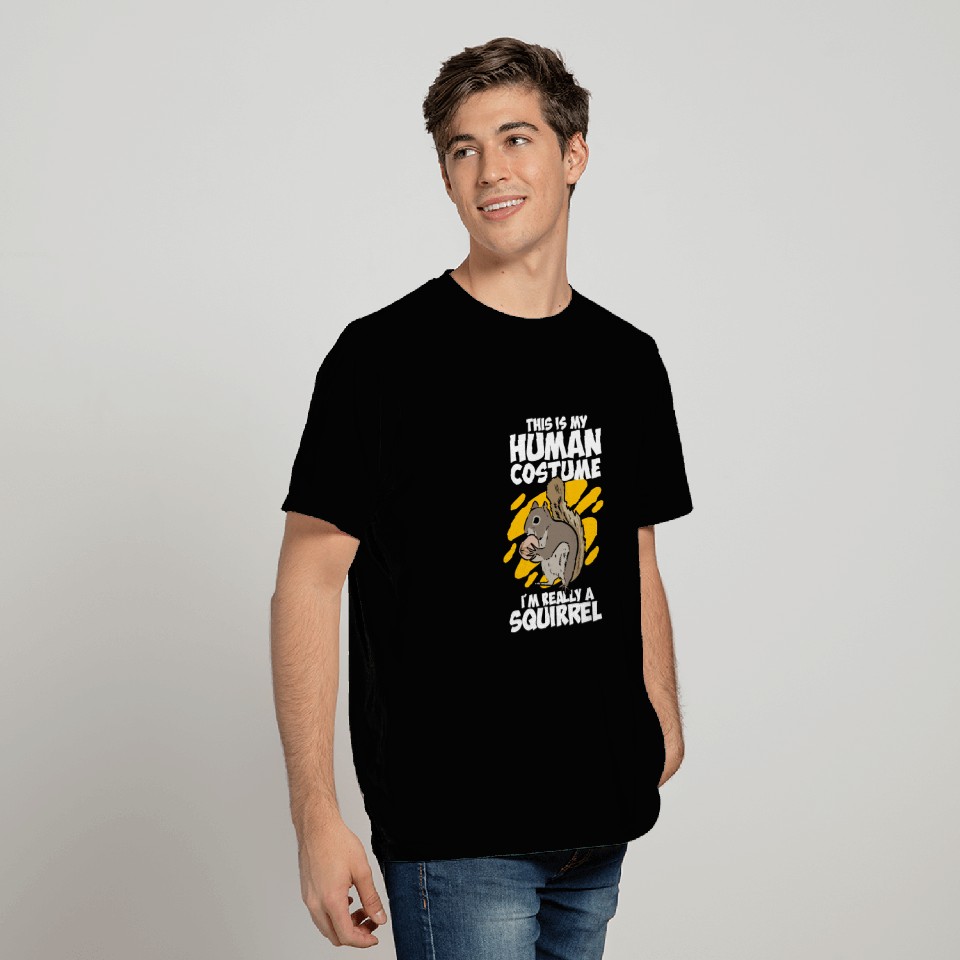 Cute Rodent Squirrels Squirrel Human Costume T Shirts
