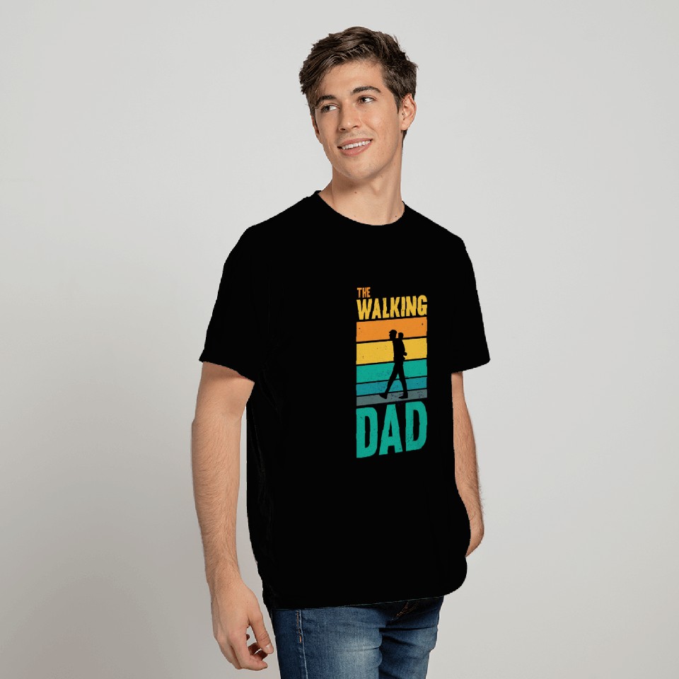 The Walking Dad Retro T Shirts