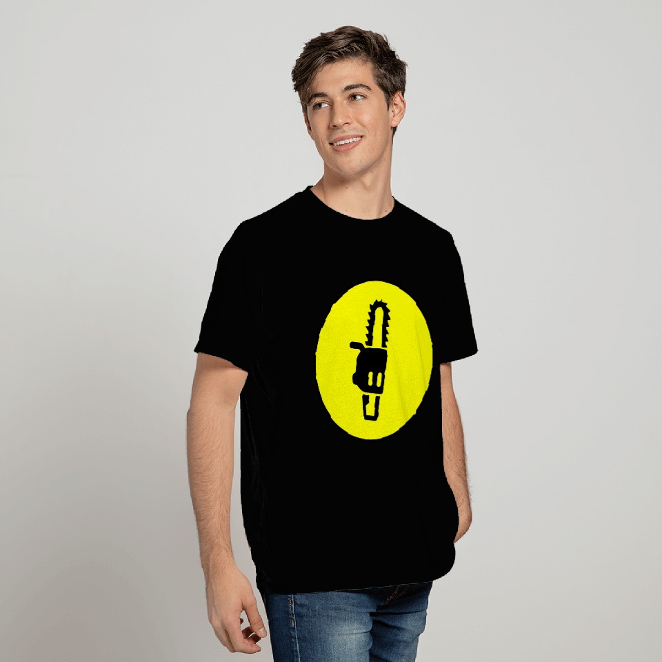 Chainsaw icon symbol T Shirts