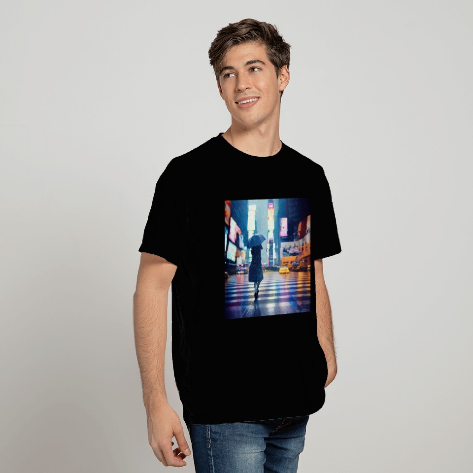 Walking in the rain T Shirts