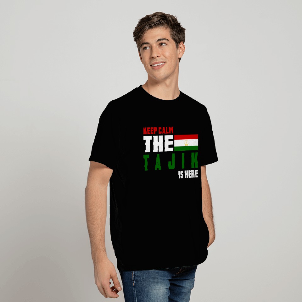 Keep Calm Tajikistan flag design T Shirts