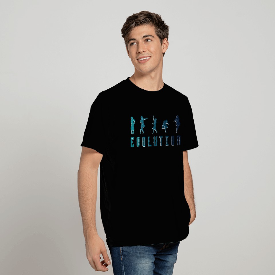 Evolution Dancer Dancing Ballroom T Shirts