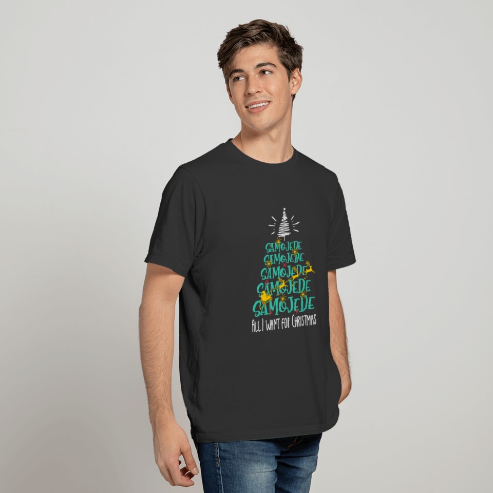 Samoyed Christmas Dog breed Christmas Tree T Shirts