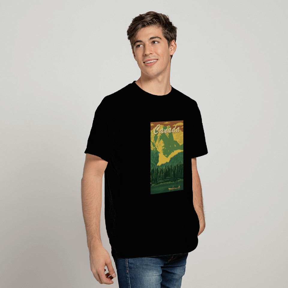 vintage canada travel T Shirts