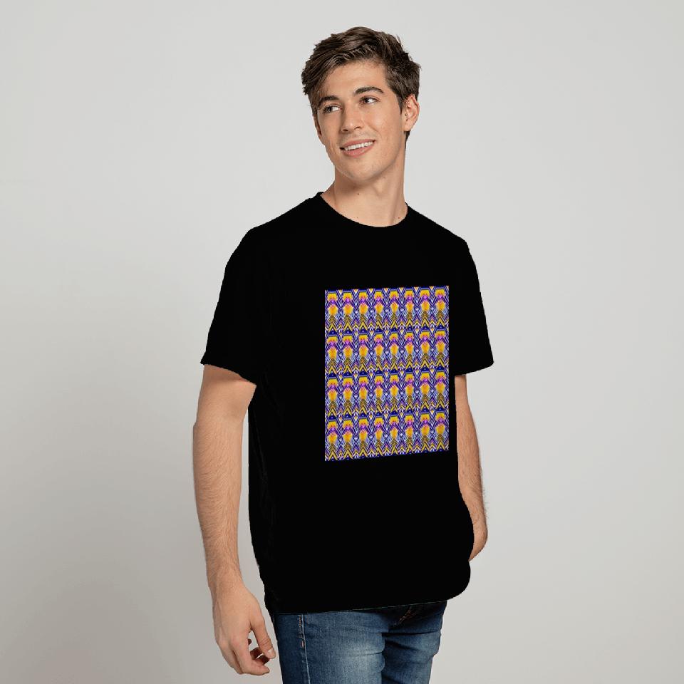 Facade multi color 60s & 70s inspired seamless T Shirts
