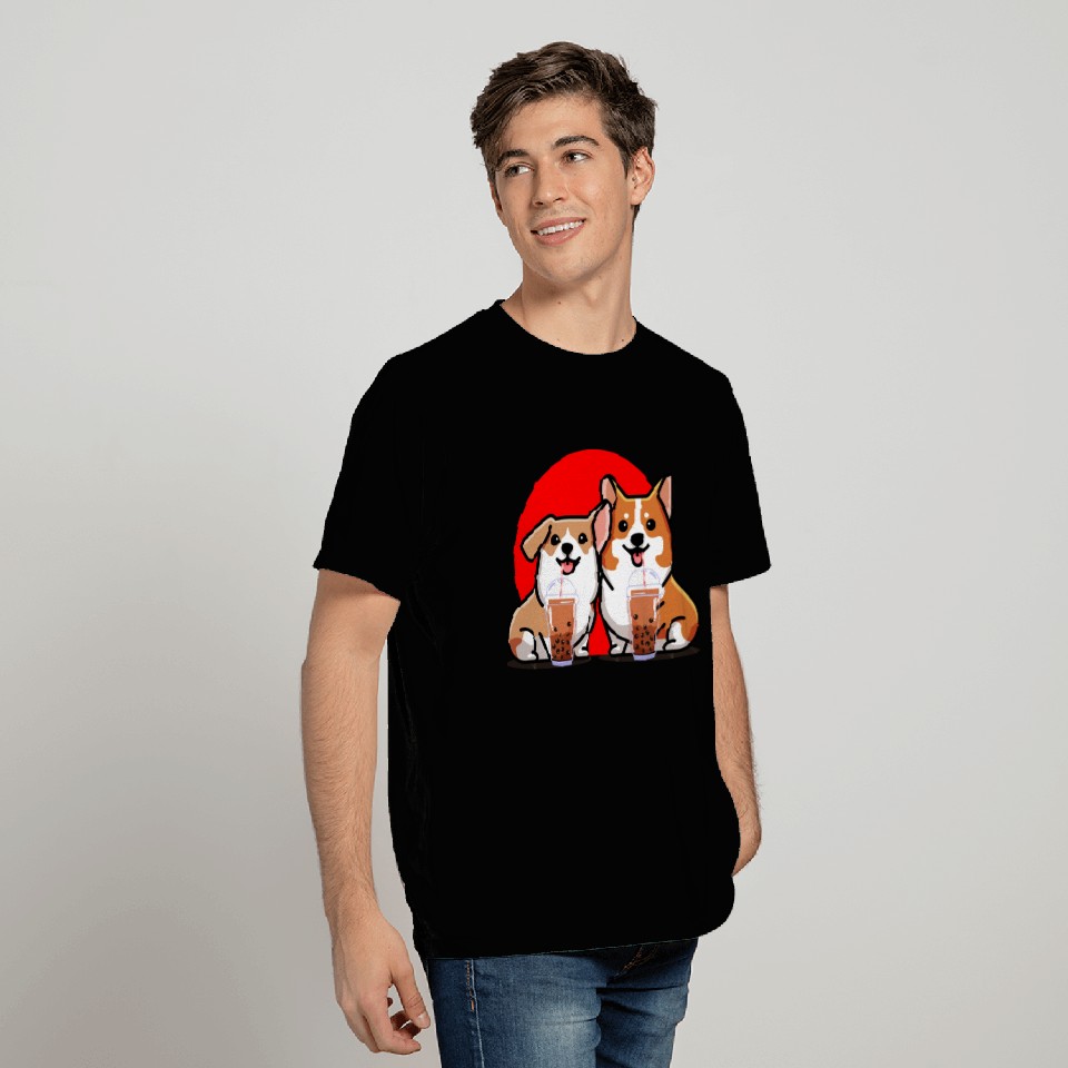 BOBA MILK TEA CORGI 4500x5400 T Shirts