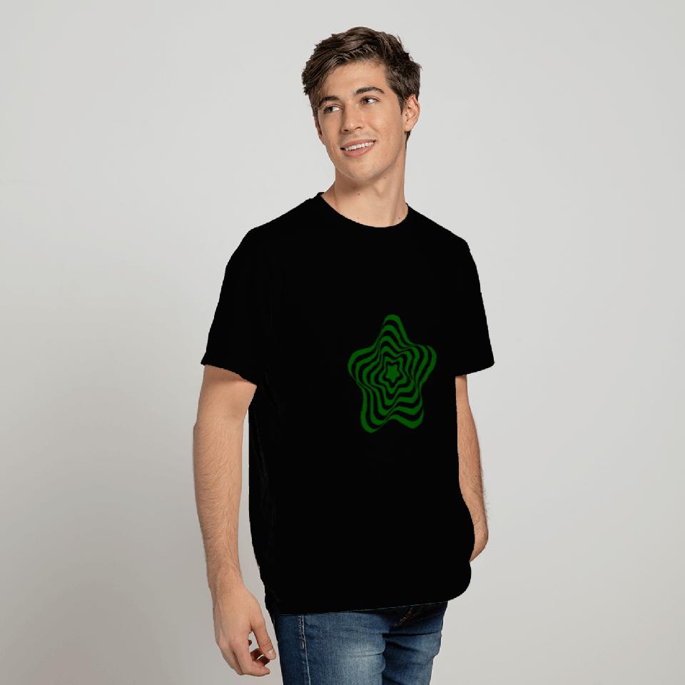 3D Poinsettia - Green T Shirts