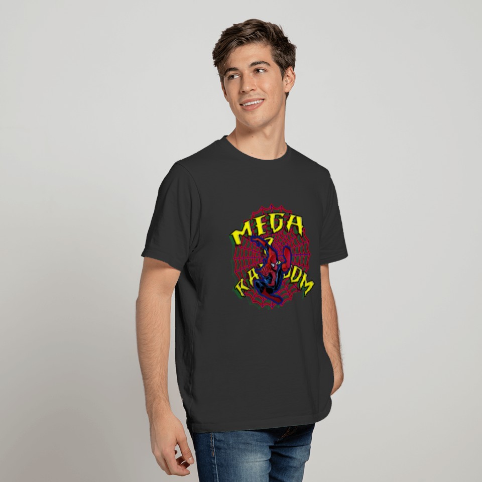 Mega R Randoom Spider Man Web Logo Mega Merch T Shirts