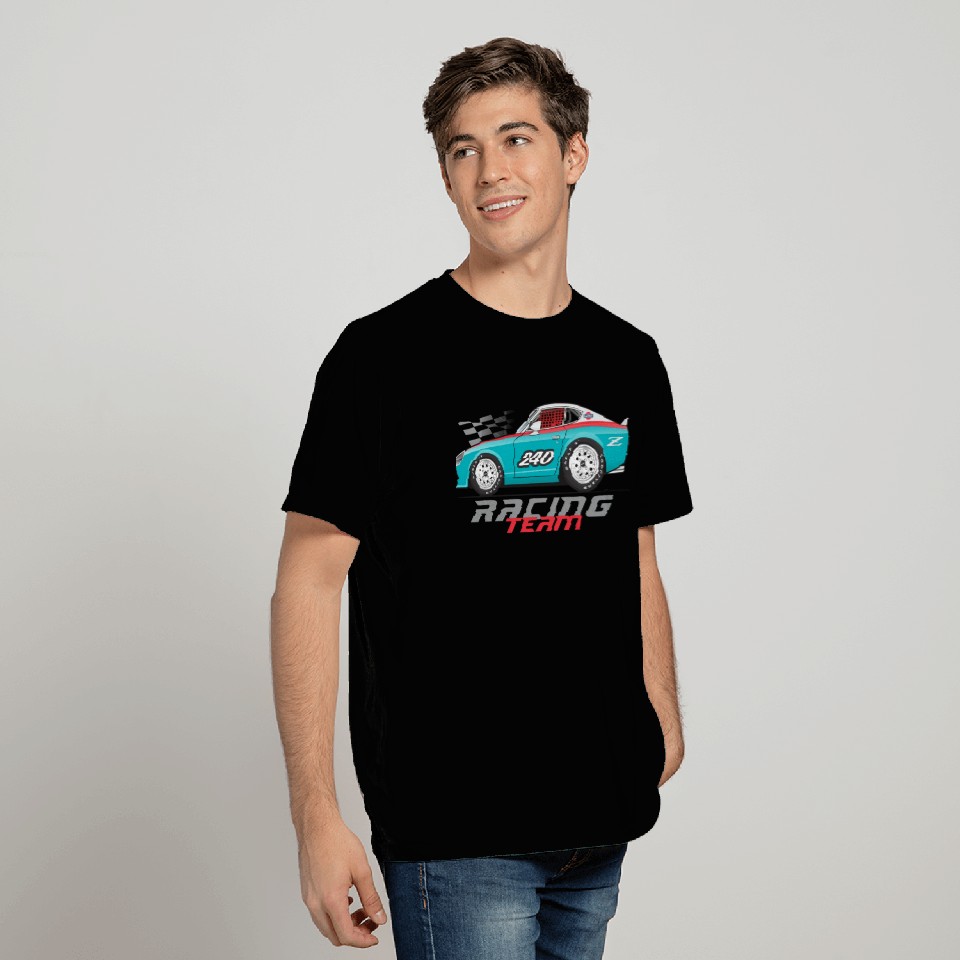 racing light blue T Shirts