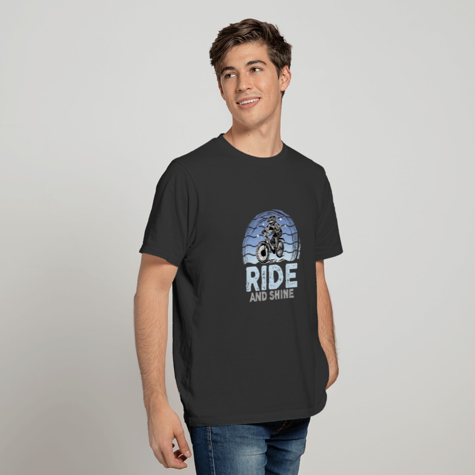 Ride And Shine - Bicycles Mountain Bike Men Women T Shirts