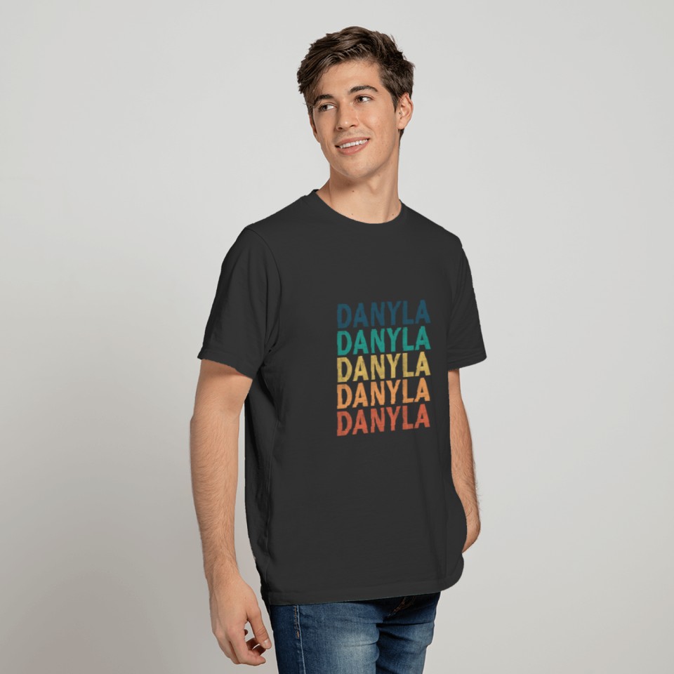 Danyla Name T Shirts - Danyla Vintage Retro Name Gi