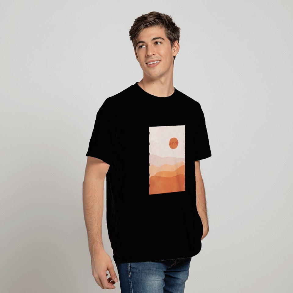 Responsive Abstract warm Deser, inspirational mean T Shirts