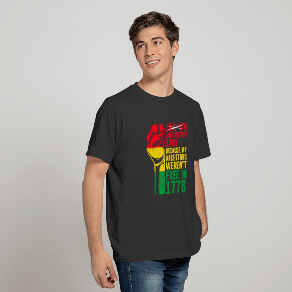 Juneteenth free since 1865 Black History US Africa T Shirts