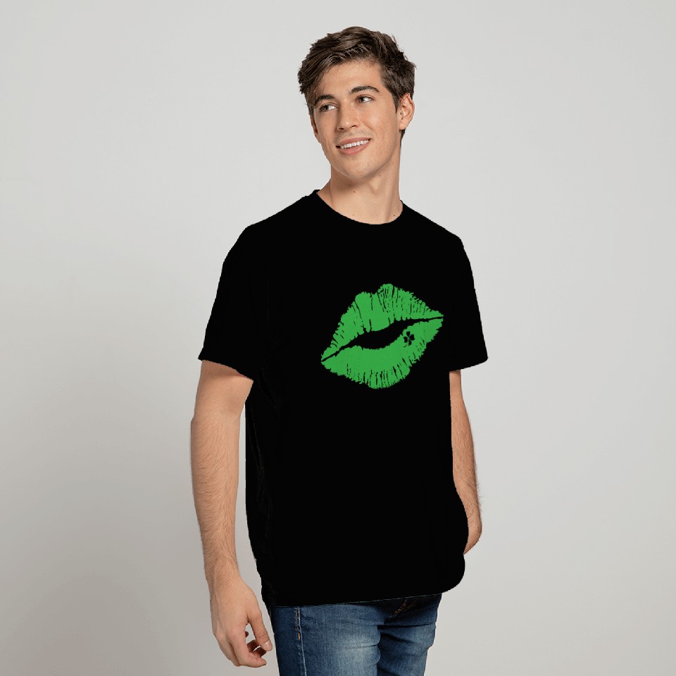 Lips Shamrock T Shirts, St Patricks Day Presents