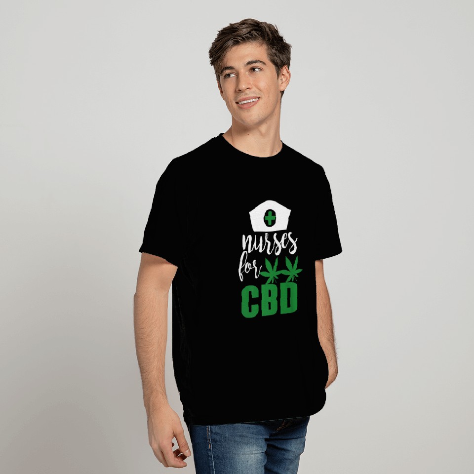 CBD Cannabis Hemp Nurse Support Holistic Medicine T Shirts