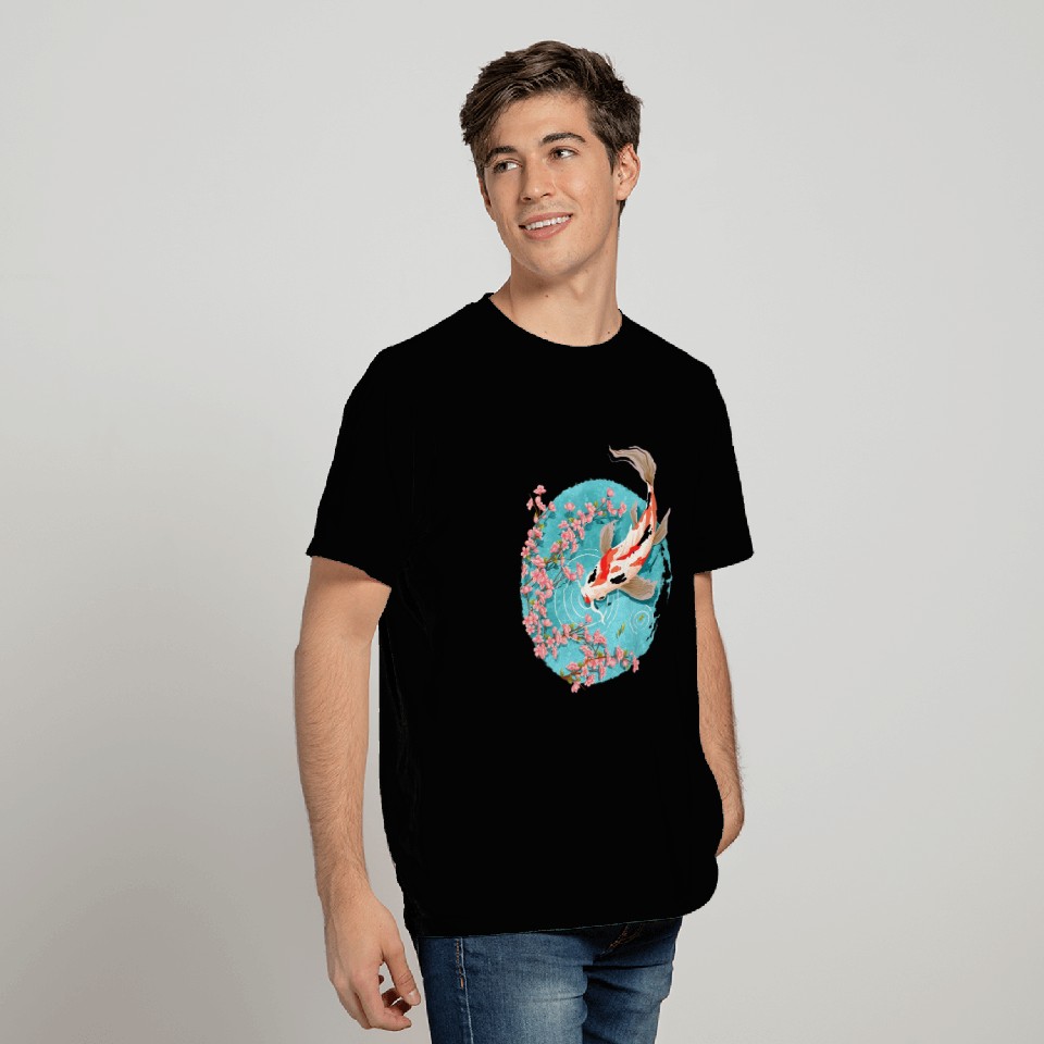 koi carp fish graphic koi fish lover T Shirts