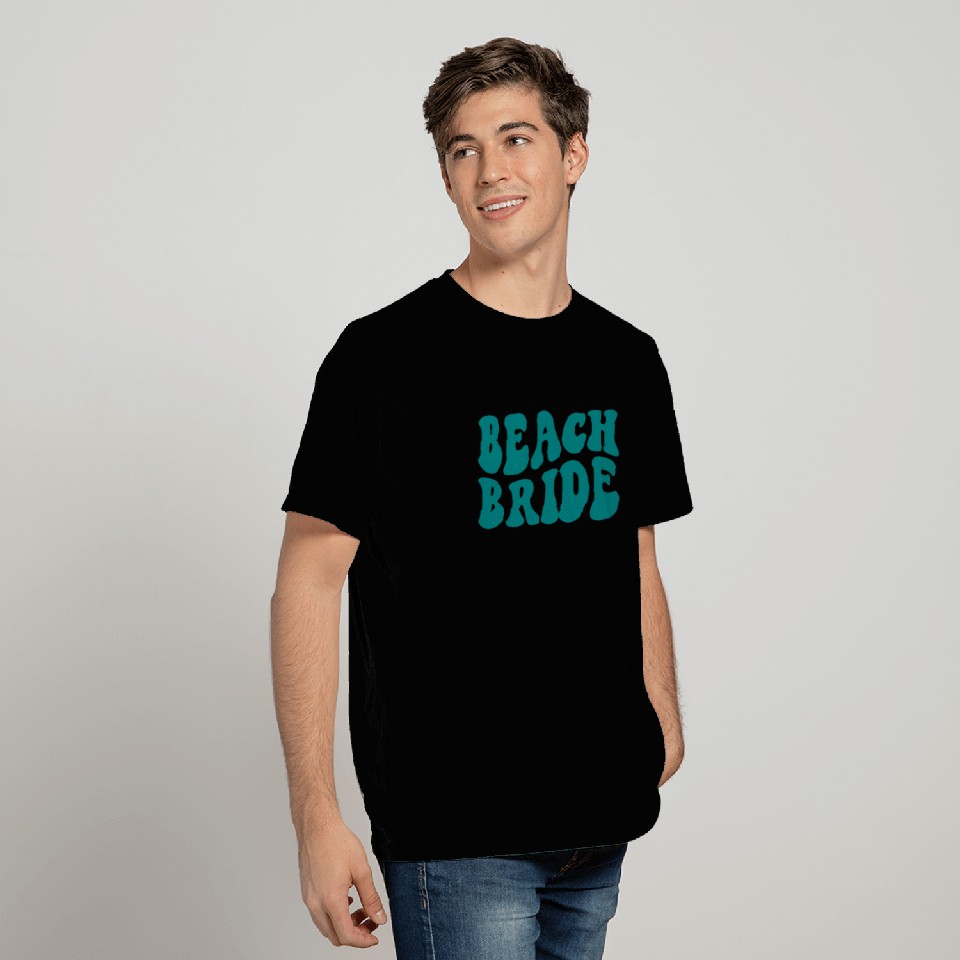 Beach Bride Teal Beach Theme Bachelorette T Shirts