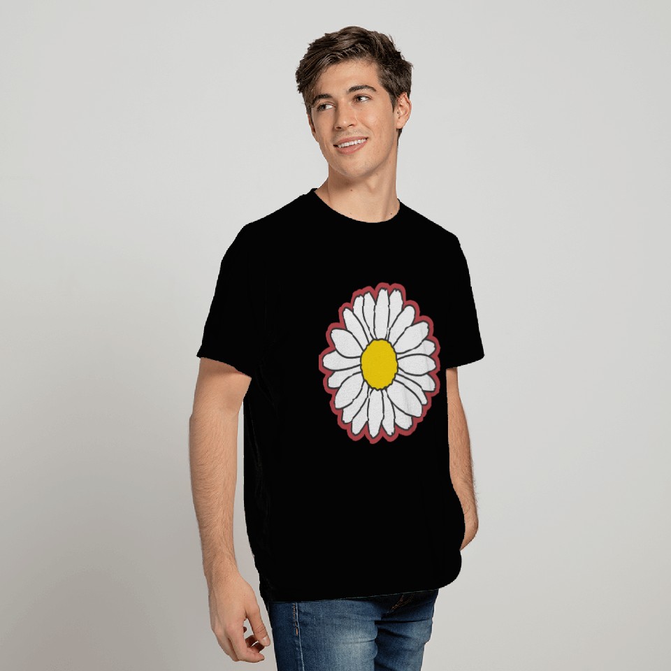 red daisy flower T Shirts