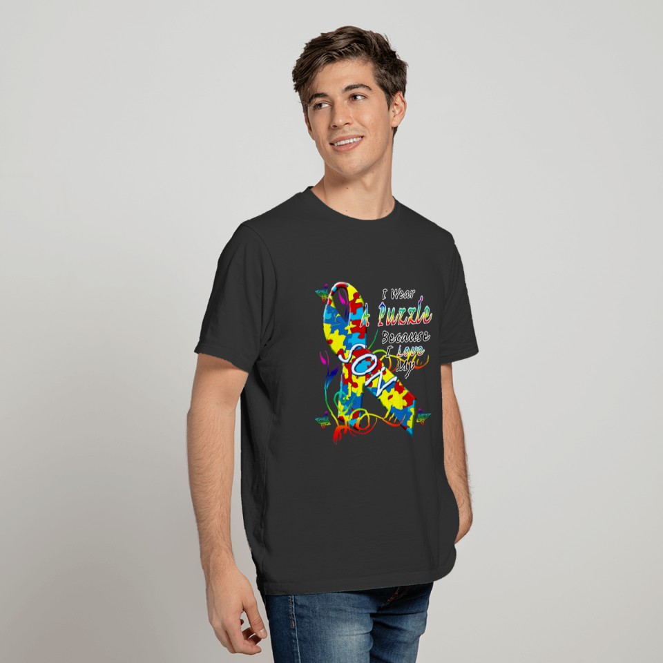 Autism Awareness Puzzle For My Son T-shirt