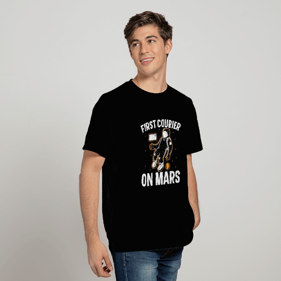 First Courier On Mars Postal Worker Mail Escort T Shirts