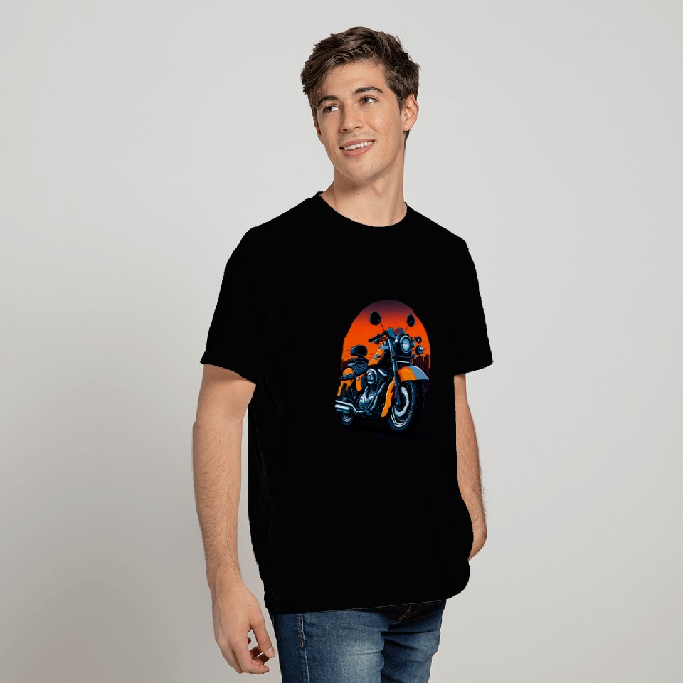 Motorcycle illustration T Shirts