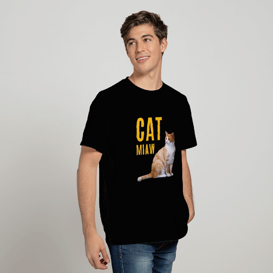Cute Cat Meow- Funny Cat lovers T Shirts