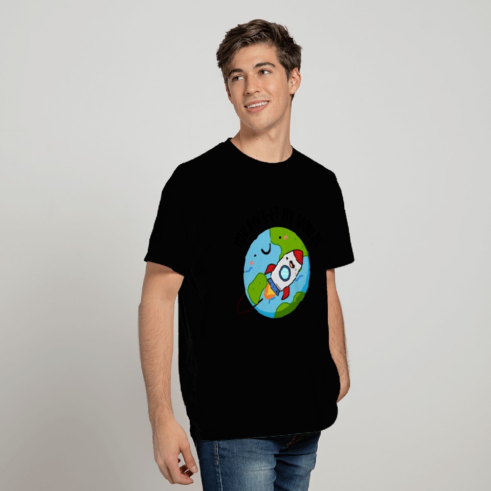 You Rock Et My World Cute Rocket T Shirts