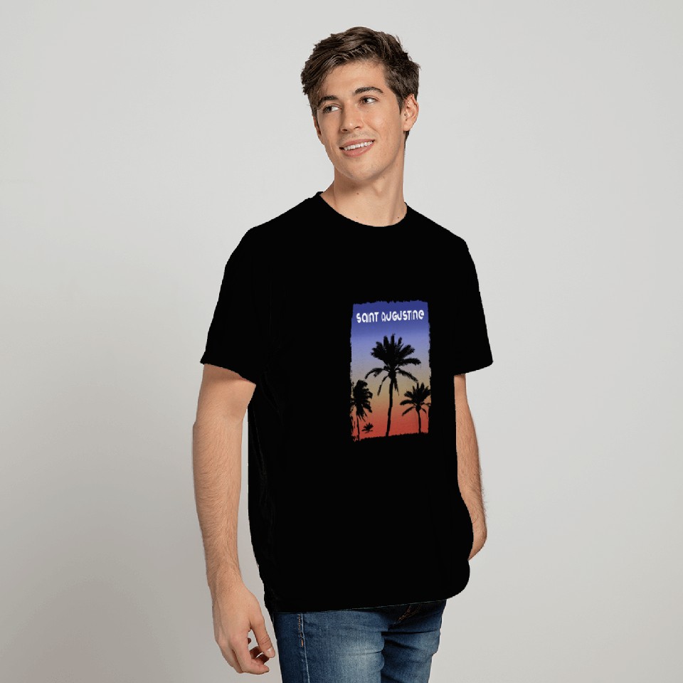 Saint Augustine Florida Sunset Vacation Souvenir T Shirts
