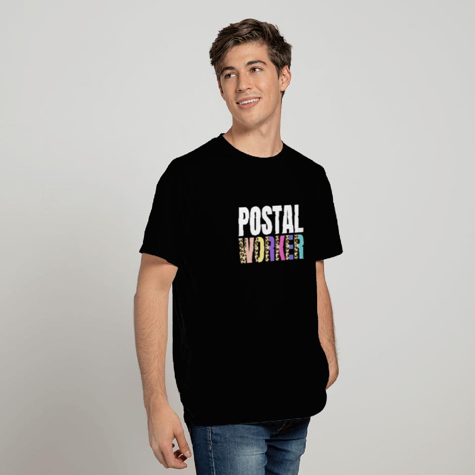 Postal Worker Leopard Design T Shirts