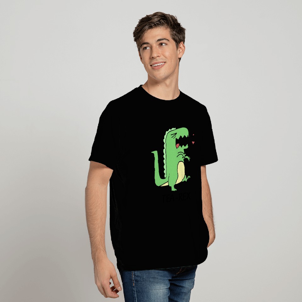 Tea-Rex Mug – Funny Dinosaur Design for Tea Lovers T Shirts
