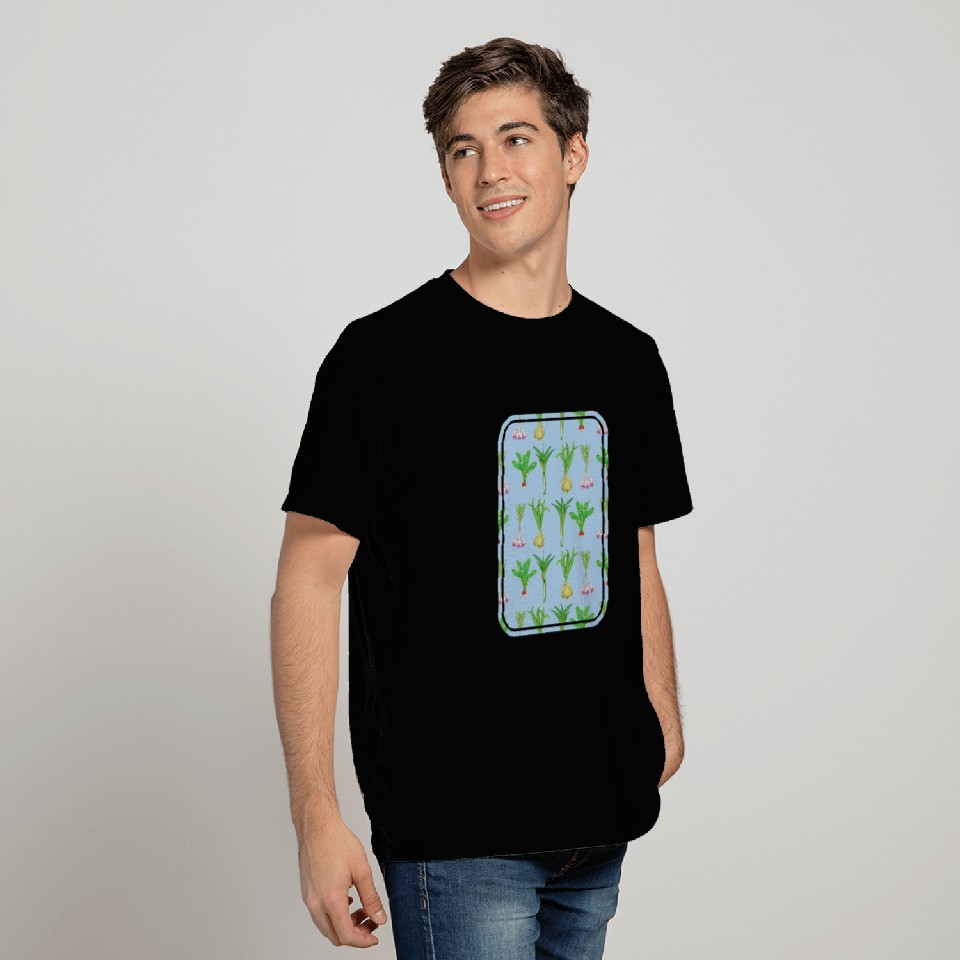 Vegetable Garden Pattern T Shirts