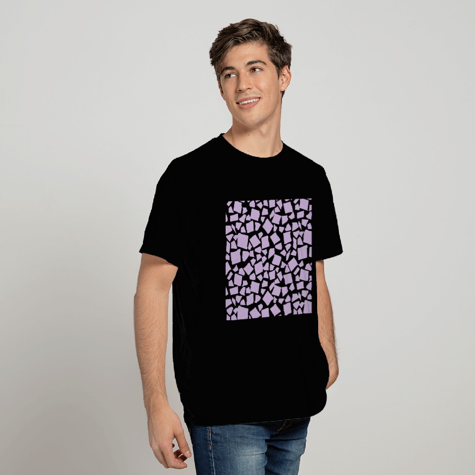 Purple Geometry Pattern T Shirts