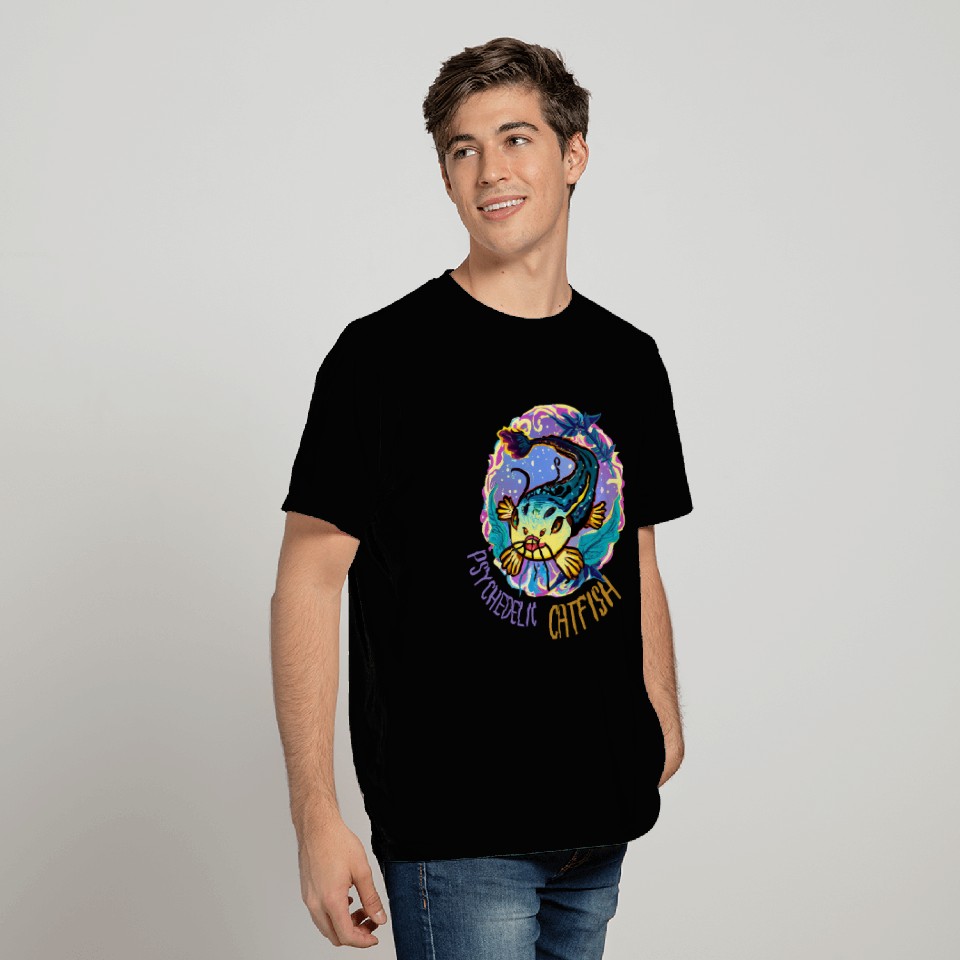 Psychedelic Catfish Artwork T Shirts