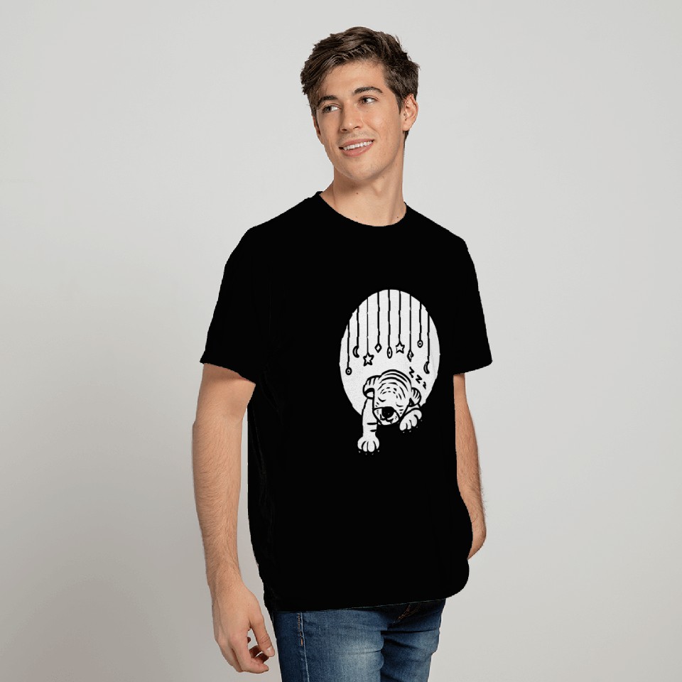 Cute Tiger Cub Sleeping T Shirts