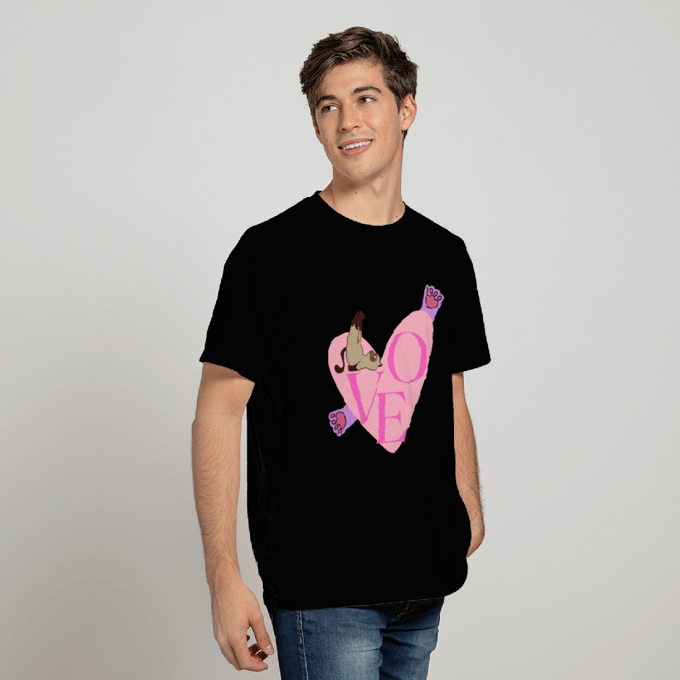 Love Cat nostalgia T Shirts