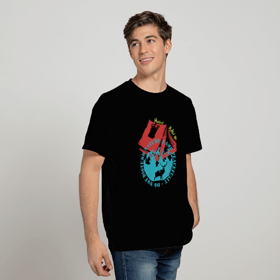 Camp Peacefully Do Not Disturb Nature T Shirts