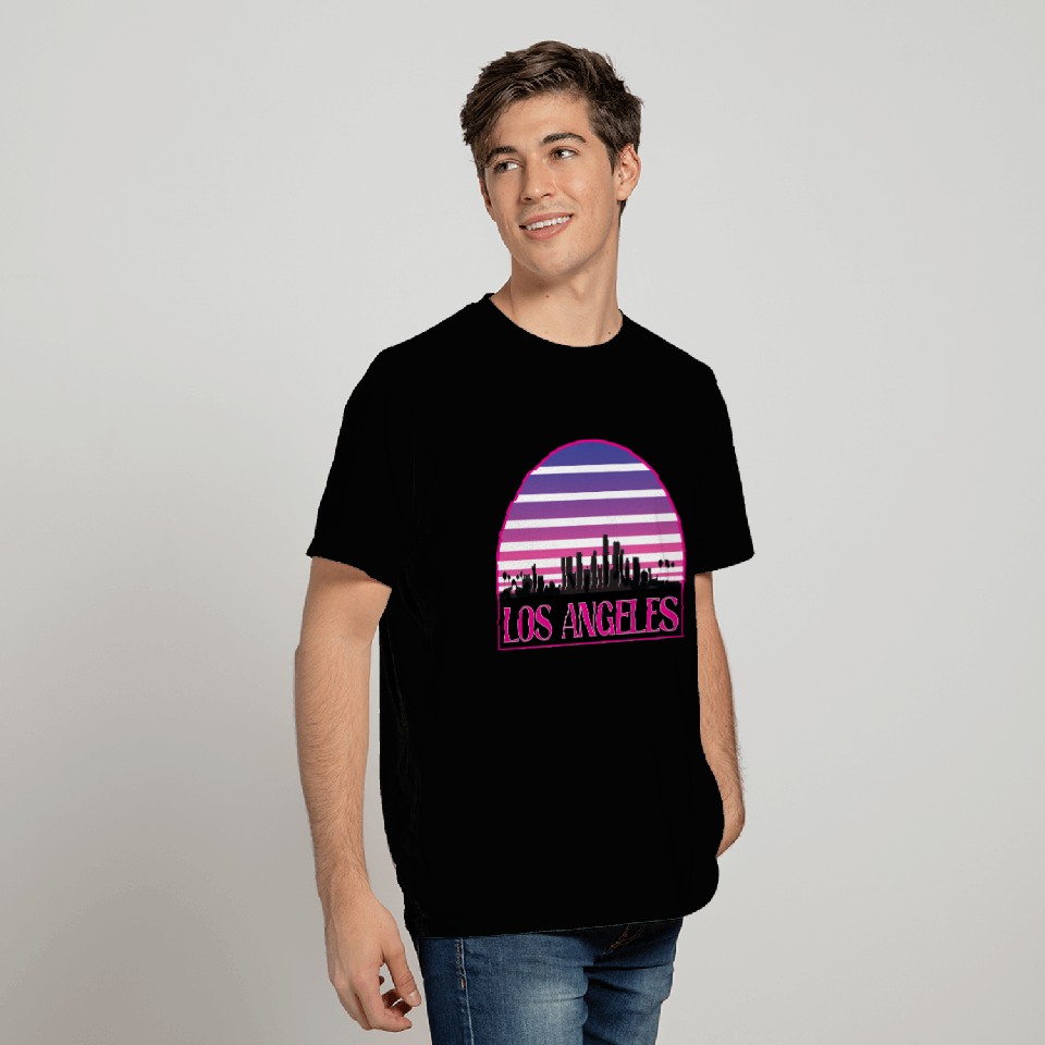LOSANGELES CIRCLE striped T Shirts