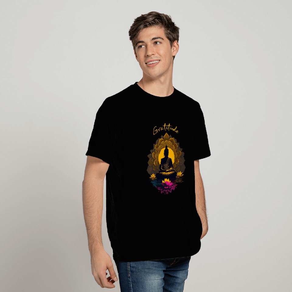 Gratitude Buddha T Shirts